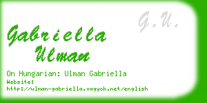 gabriella ulman business card